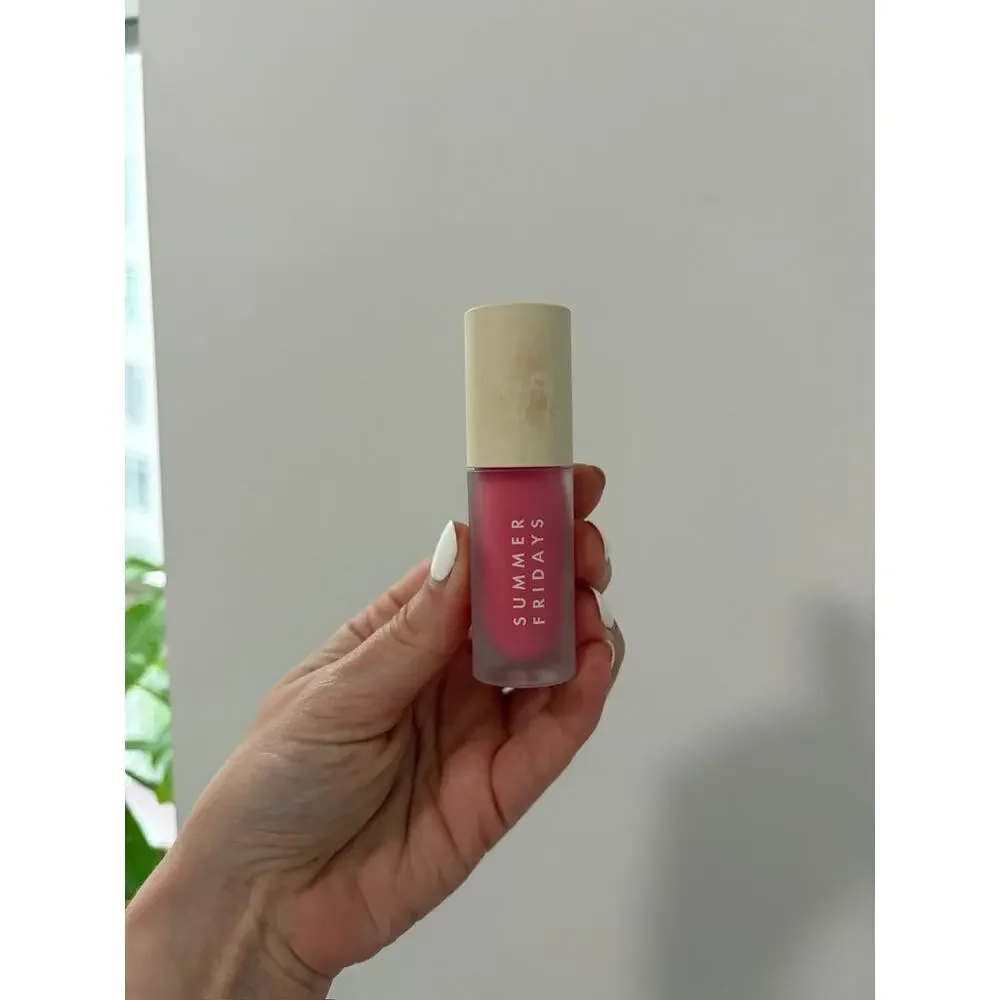 NEW Summer Fridays Dream Lip Oil in Pink Cloud